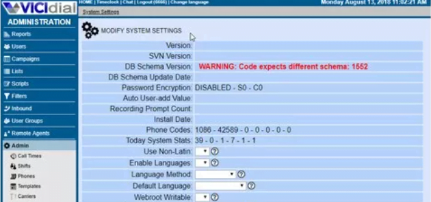 different schema