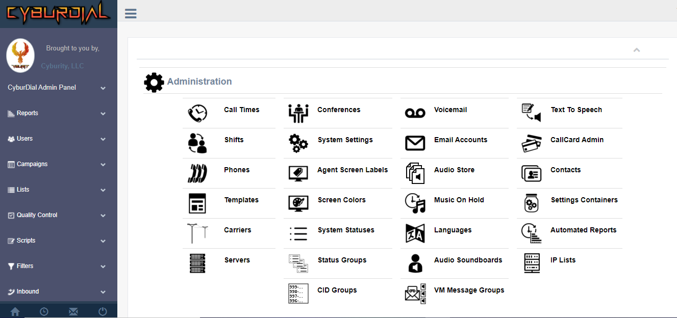 CyburDial Admin Panel - Complete Remote Business Management Tool
