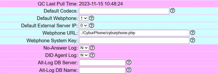 Webphone URL