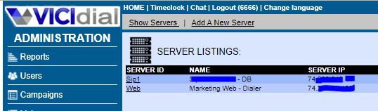 Once you are here, click "Add a new server"