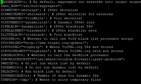 $IPBLACK='blacknets'; # IPSet blacklist IP 