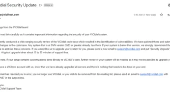 URGENT UPDATE REQUIRED – ViciDial Security Vulnerability