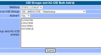 How to – Use CID groups