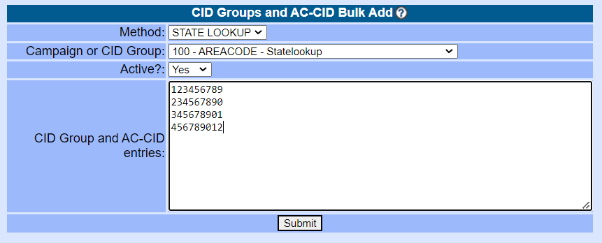 CID Groups