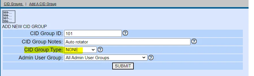 How to - Use CID groups 12 Auto Rotator - vicidial