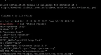 How to – Upgrade any Leap ViciBox install to Leap 15.6