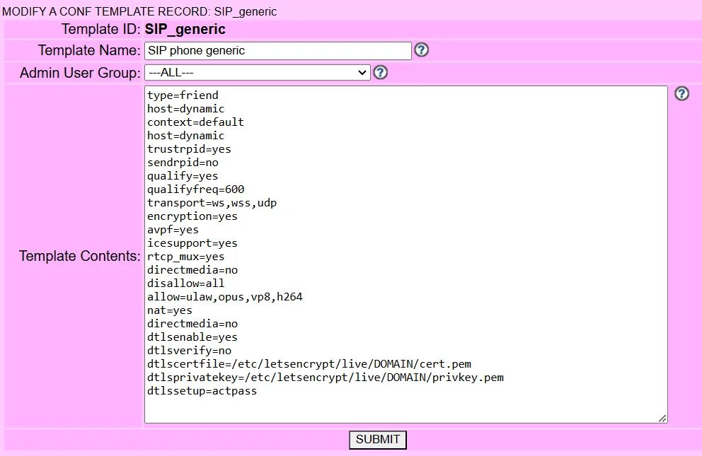 webrtc template