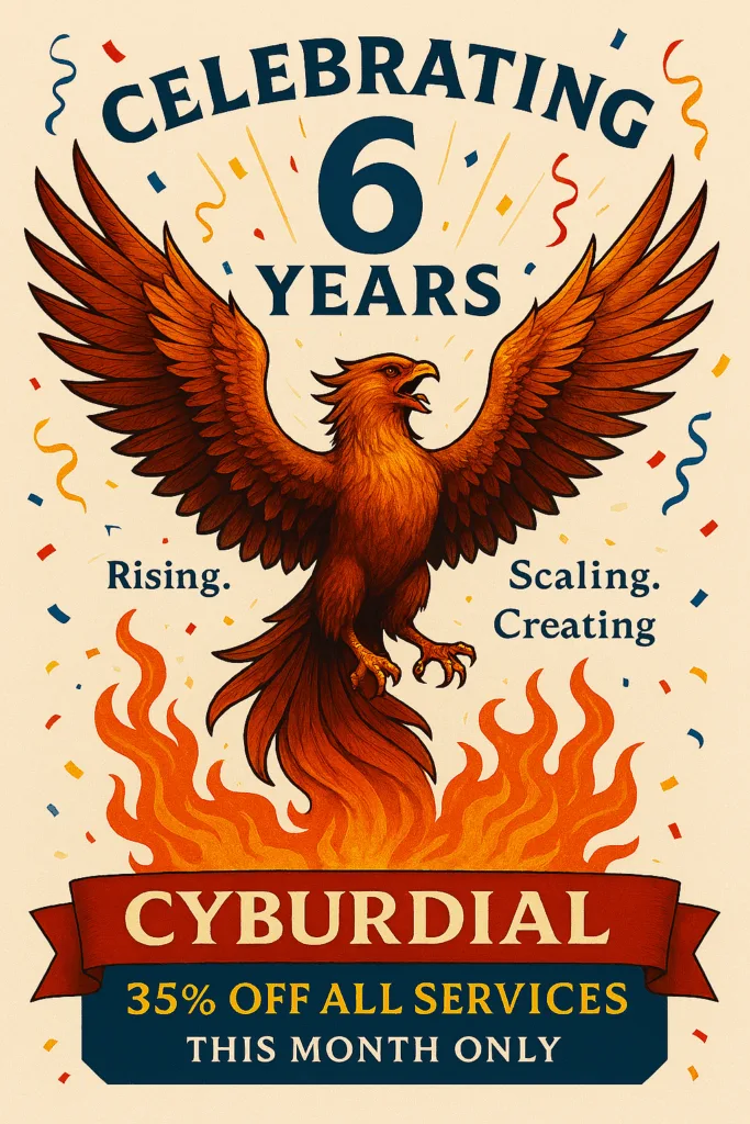 Cyburdial Turns 6: A Milestone Worth Celebrating 2 CyburDial celebrates 6 years!